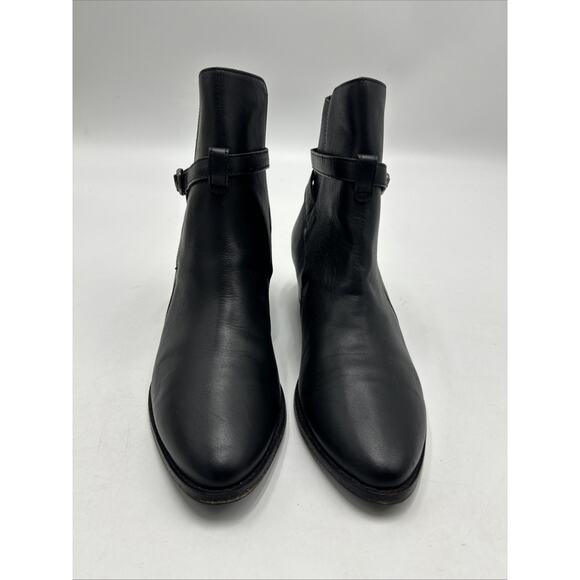 Thursday Boot Black Rogue Bootie Women’s Size 8 Black Side Buckle - Picture 2 of 9